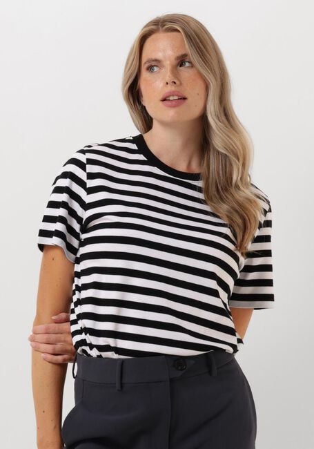 SUMMUM T-shirt SHORT SLEEVE TOP CLASSIC COTTON TEE en noir - large