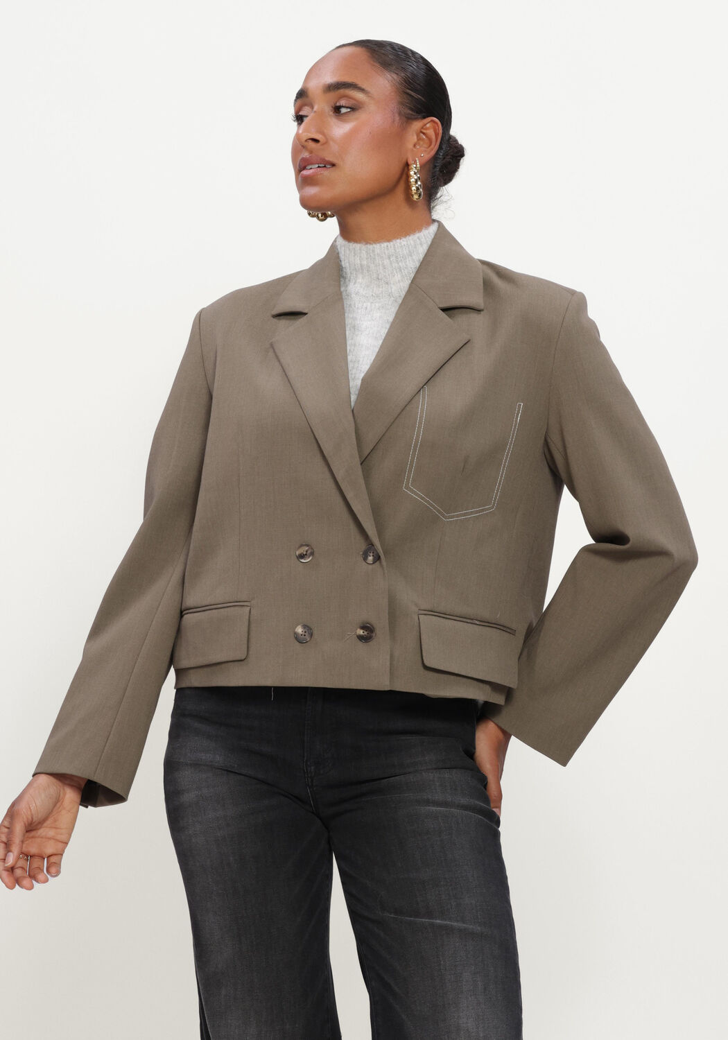 CIRCLE OF TRUST Blazer JOZIE BLAZER en taupe - large