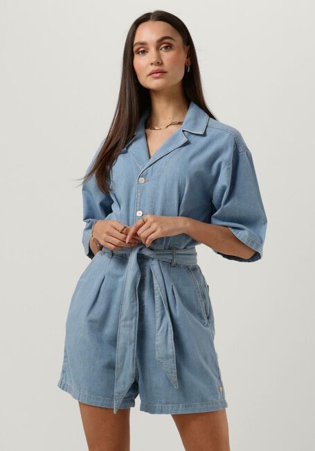 SCOTCH & SODA  WORKED OUT DENIM JUMPSUIT - FREE THINKER en bleu - large