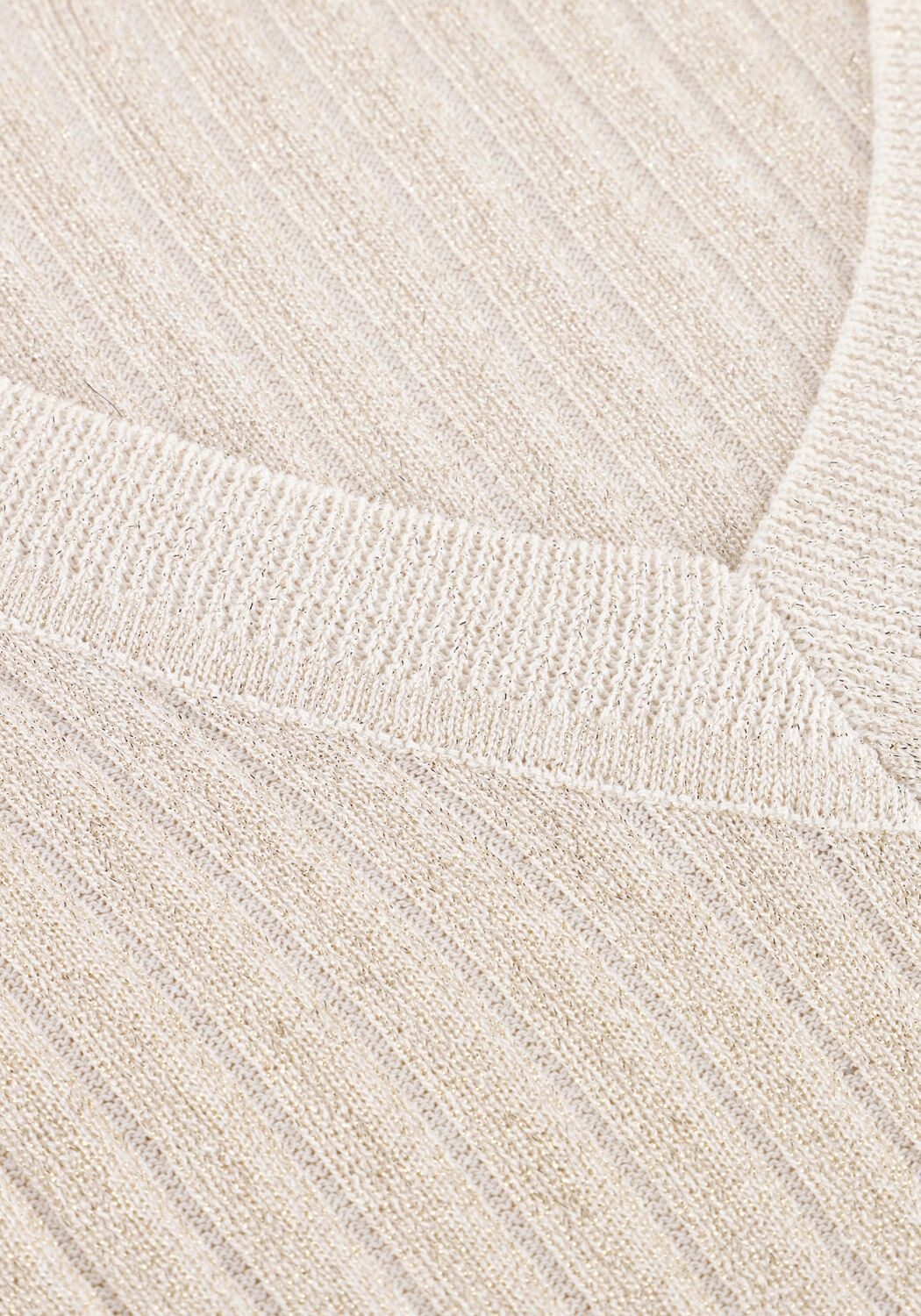 NUKUS Haut RAYA TOP LUREX Cr&egrave;me - large