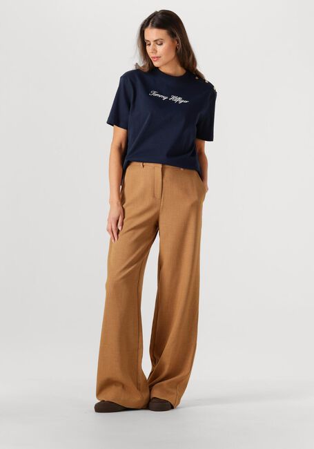 TOMMY HILFIGER T-shirt GOLD BTN SCRIPT MDRN SS TEE Bleu foncé - large