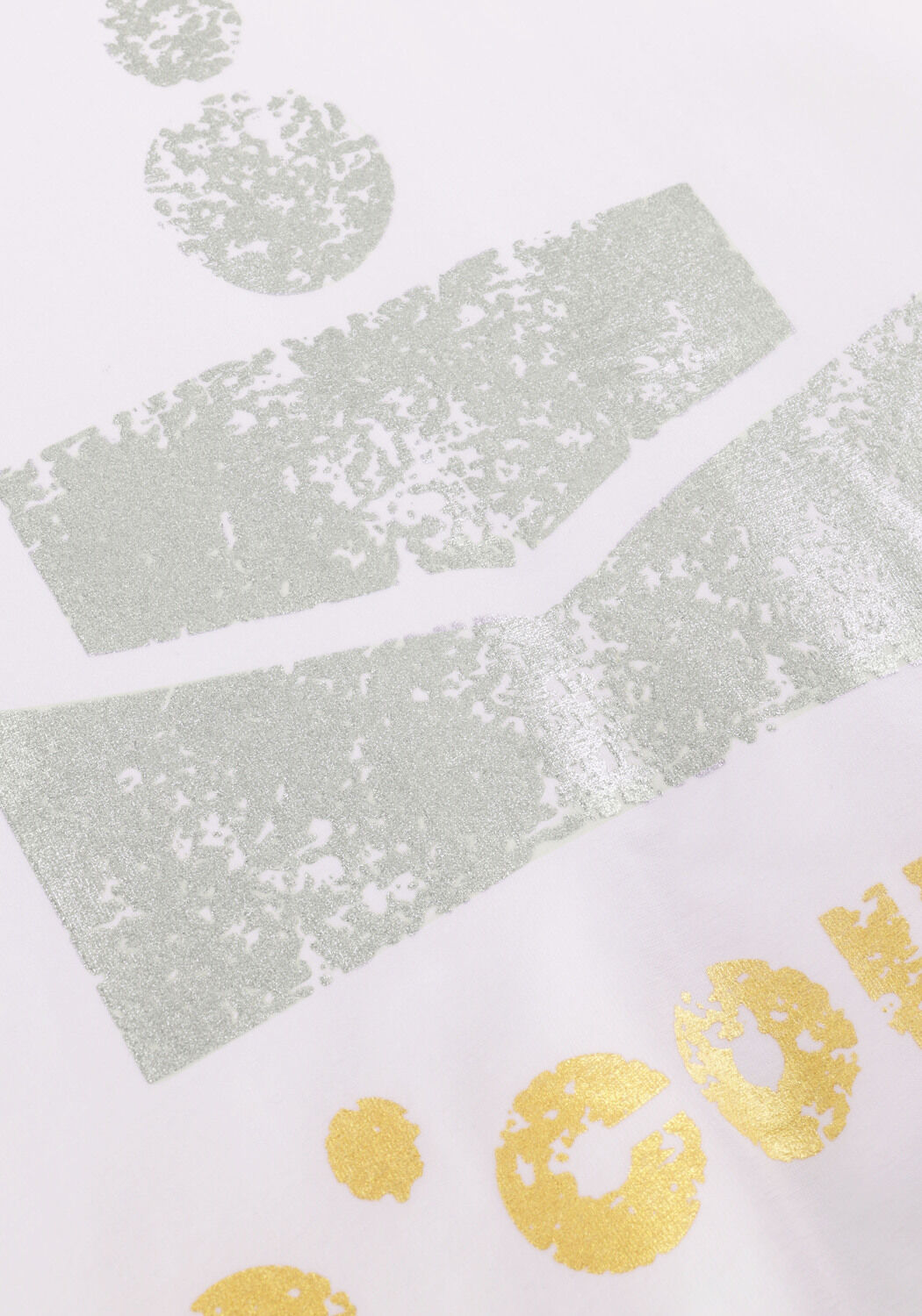 Gebroken wit CO'COUTURE T-shirt COCO METALLIC TEE - large