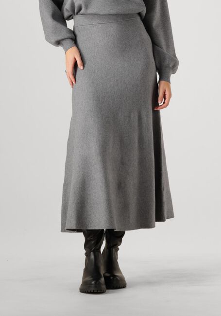 MSCH COPENHAGEN Jupe midi MSCHGINNETTE EAST HW SKIRT en gris - large