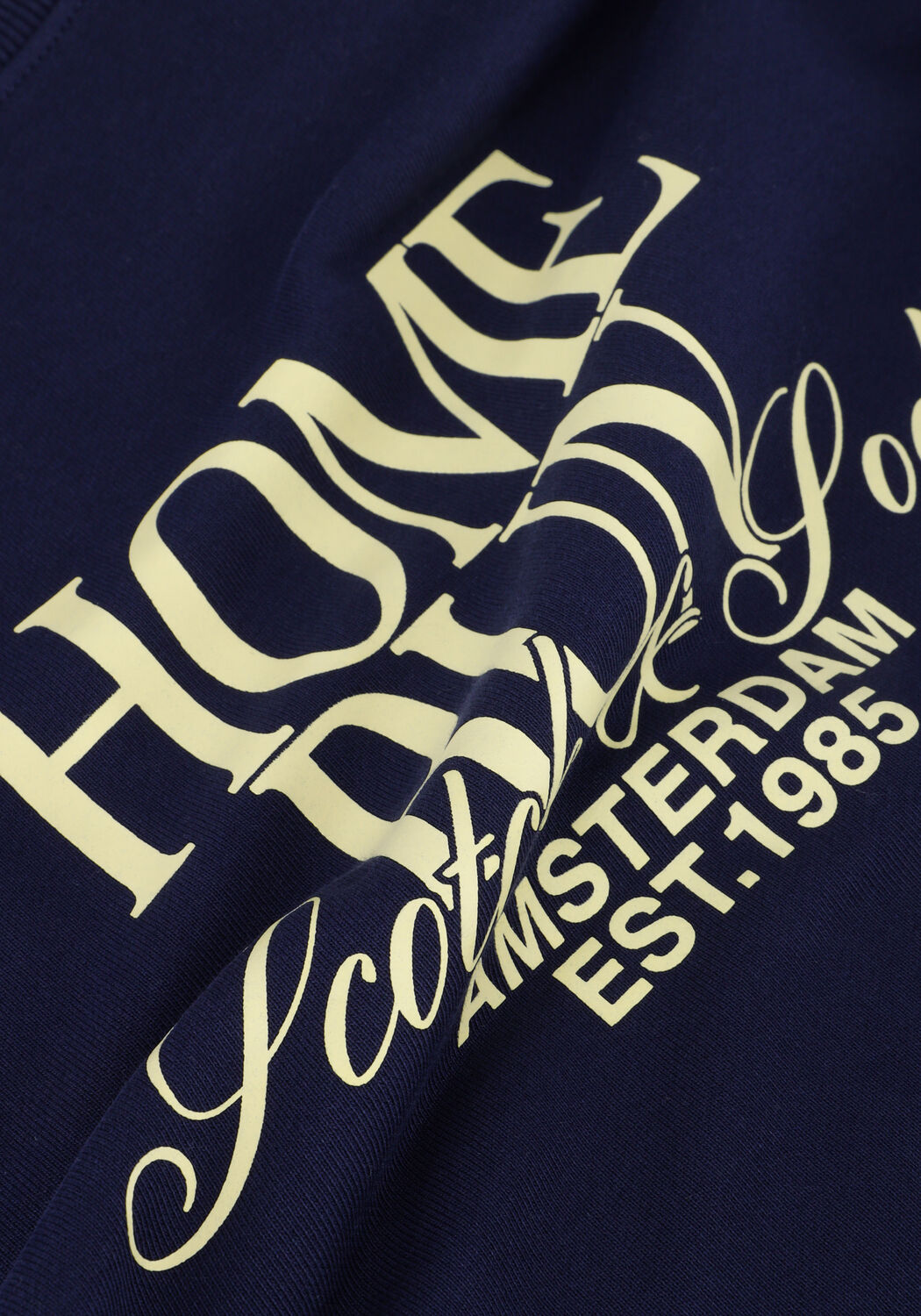 Donkerblauwe SCOTCH & SODA Sweater FRONT RELAXED FIT SWEATSHIRT - large