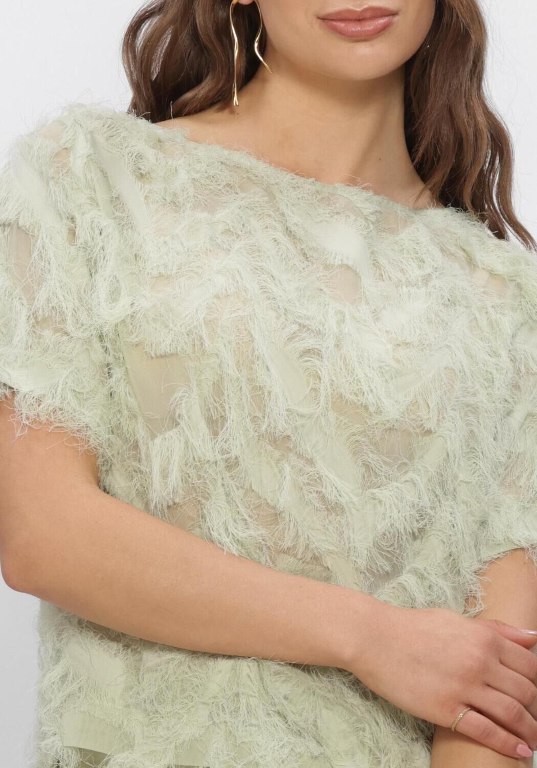 SELECTED WOMEN SLFMYLINE SS BOAT NECK TOP Hauts & T-shirts en vert - large