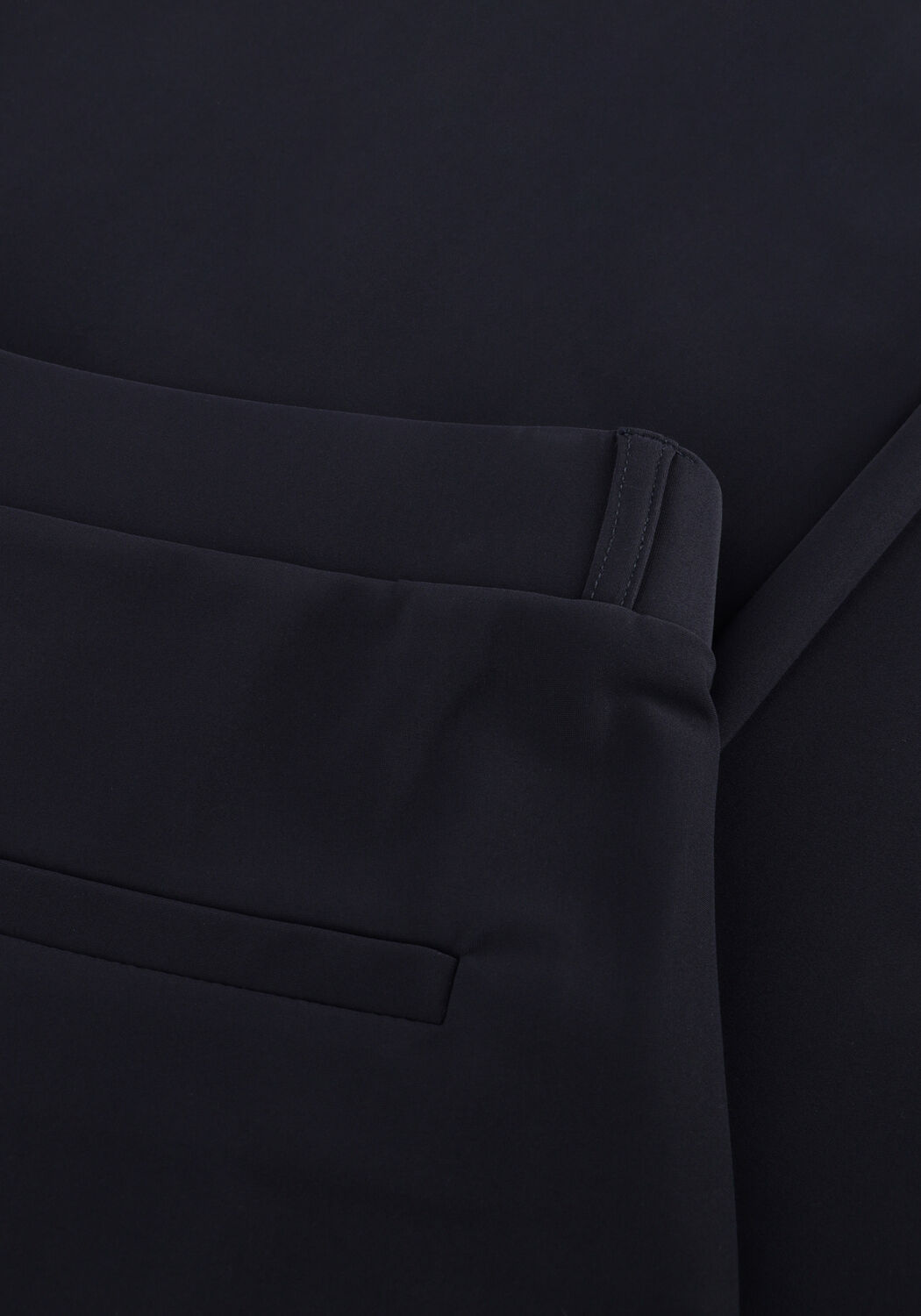 Donkerblauwe STUDIO ANNELOES Wijde broek LEXIE BONDED TROUSERS - large