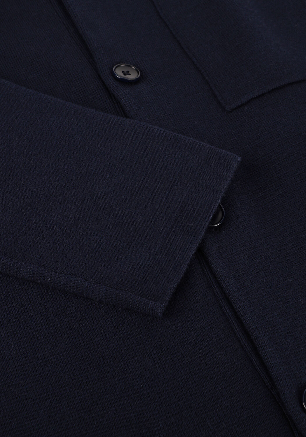 Donkerblauwe SELECTED MEN Vest SLHMIKE LIGHT LS KNIT RELAXED POLO CARDIGAN - large