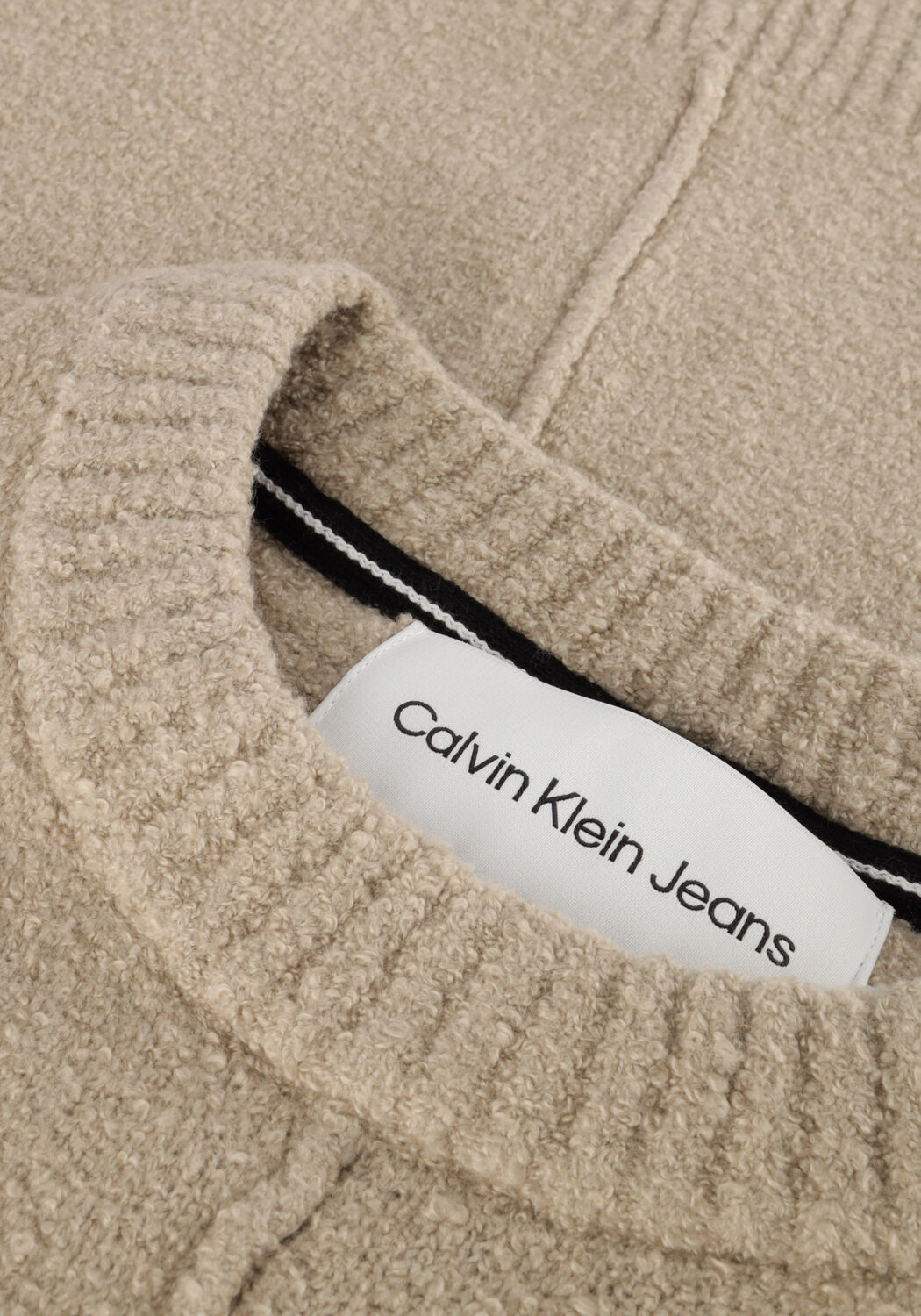 Beige CALVIN KLEIN Trui HIGH TEXTURE SWEATER - large