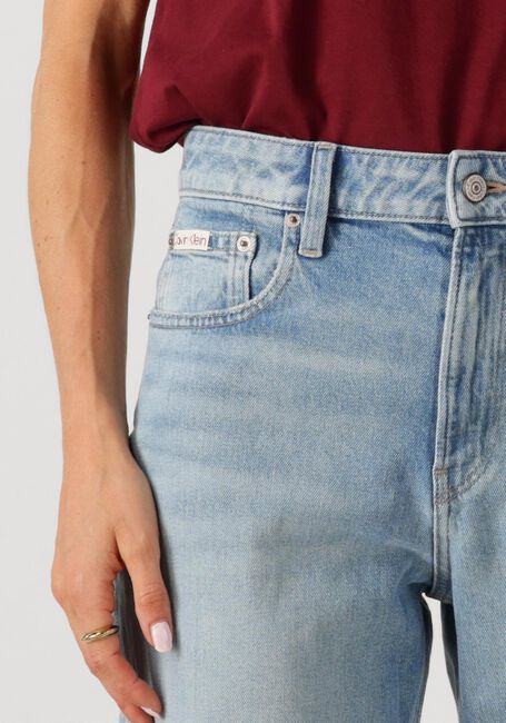 Lichtblauwe CALVIN KLEIN Wide jeans HIGH RISE STRAIGHT LT CAPE - large