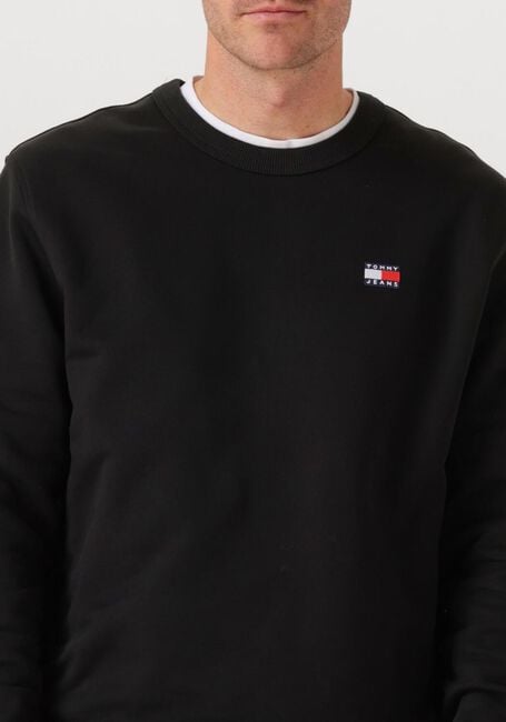 TOMMY JEANS Pull TJM REG BADGE CREW EXT en noir - large