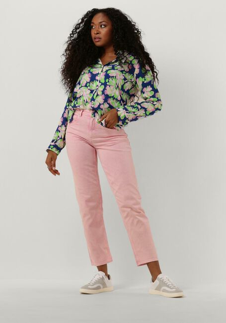 Roze POM AMSTERDAM Straight leg jeans ELLI STRAIGHT BLOOMING PINK JEANS - large