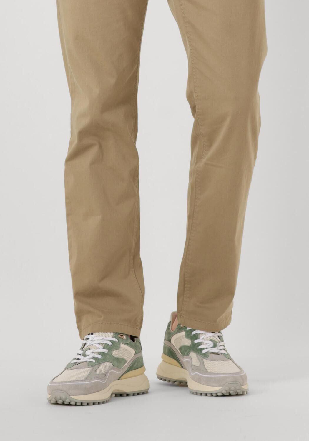 FLORIS VAN BOMMEL Baskets basses SFM-10159 NOPPI en vert - large