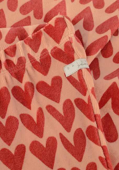 DAILY7 Pantalon évasé FLARED HEART PANTS en rose - large