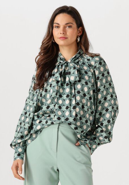 Groene STUDIO ANNELOES  Lorina circle blouse - large