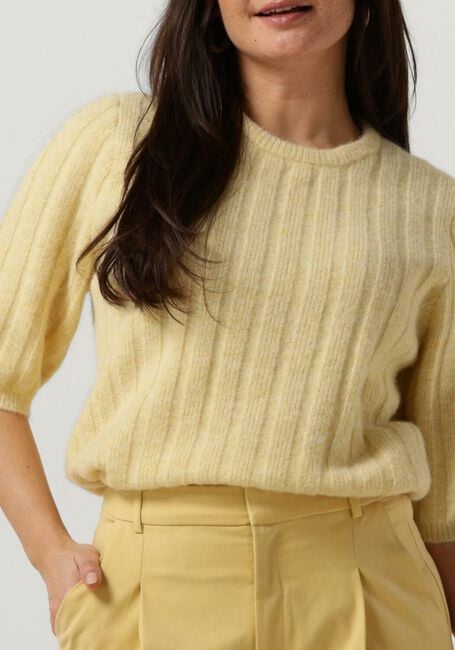 GESTUZ Pull ALPHA TEE en jaune - large