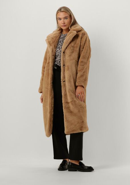 NOTRE-V Manteau en fausse fourrure FUR COAT LONG en taupe - large
