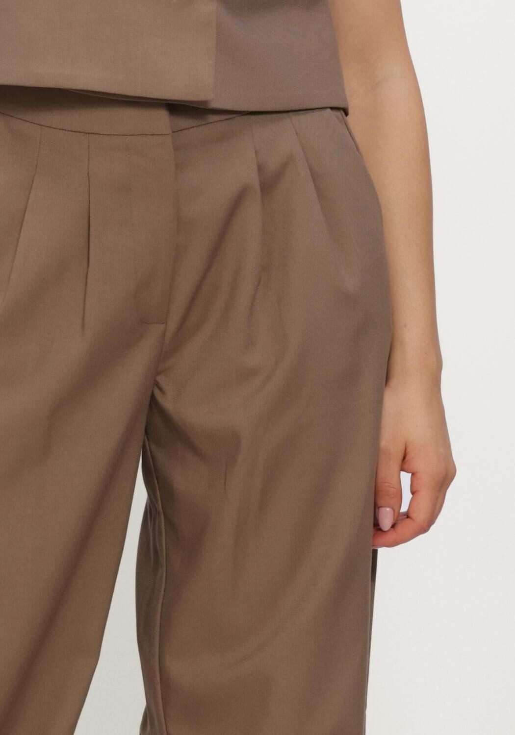 Bruine HARPER & YVE Wijde broek SADIE-PA - large