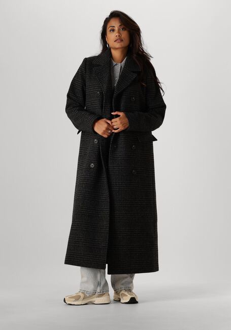 MODSTRÖM Manteau JUNIPERMD CHECK COAT Gris foncé - large