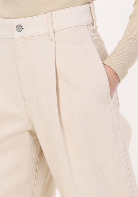 Ecru VANILIA Wijde broek WIDE PLEATED DENIM - large