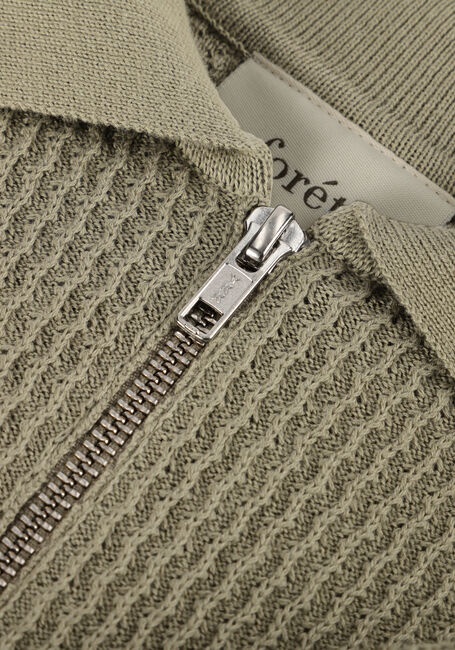 Groene FORÉT Polo MOMENT HALF ZIP KNIT Groene FORÉT Polo MOMENT HALF ZIP KNIT - large