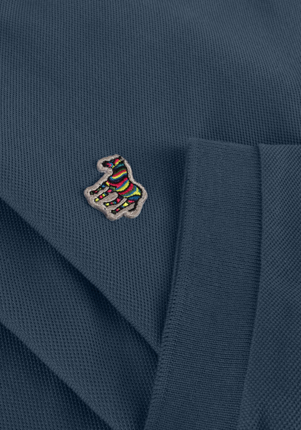 PS PAUL SMITH Polo MENS SLIM FIT SS POLO SHIRT ZEBRA en bleu - large