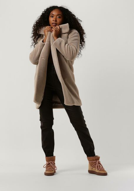 BEAUMONT Manteau Teddy DOUBLE BREASTED TEDDY COAT en beige - large
