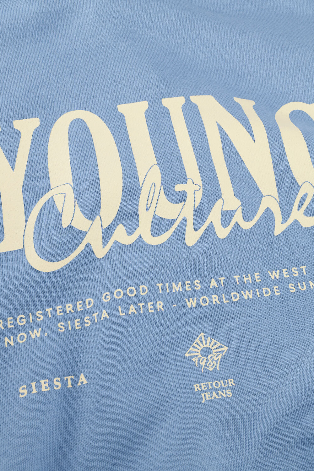 Blauwe RETOUR Sweater MARIJN - large