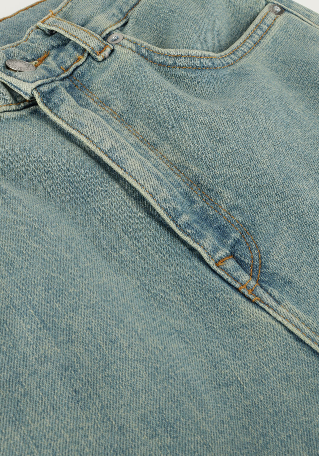 Blauwe SELECTED WOMEN Mom jeans SLFGRACE FELINA HW MOM GREENCAST JEANS - large