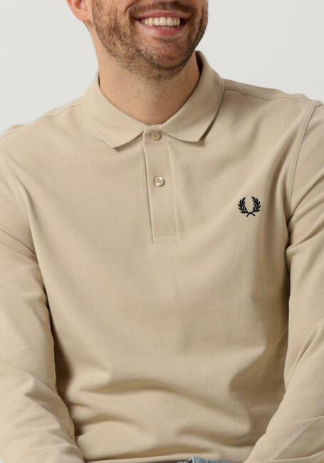 FRED PERRY Polo LONG SLEEVE PLAIN FRED PERRY SHIRT Sable - large