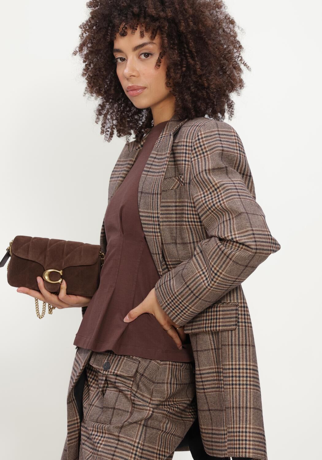 JANICE Blazer HANK en marron - large