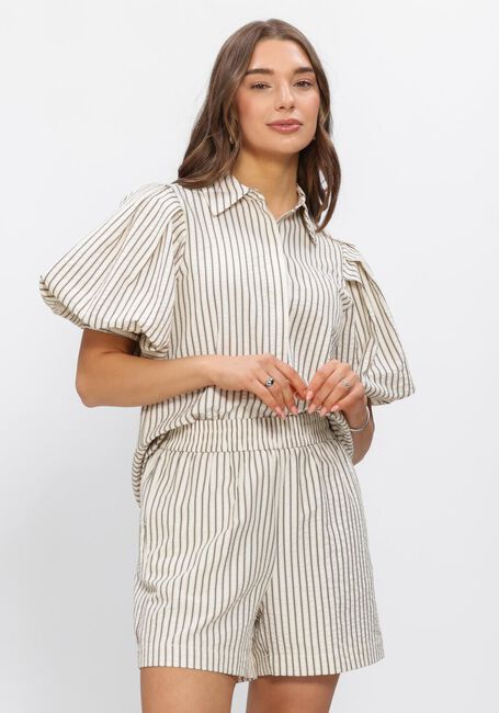 NOTRE-V NV-HINKA CREPE STRIPE Blouses Blanc - large