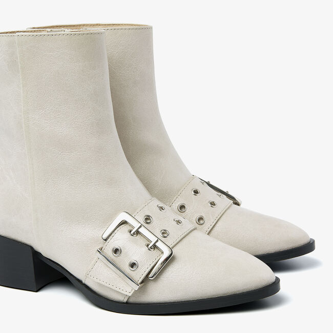 Beige VIA VAI Enkellaarsjes ROSE CAMDEN - large