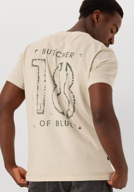 BUTCHER OF BLUE T-shirt ARMY 18 STENCIL TEE en beige - large