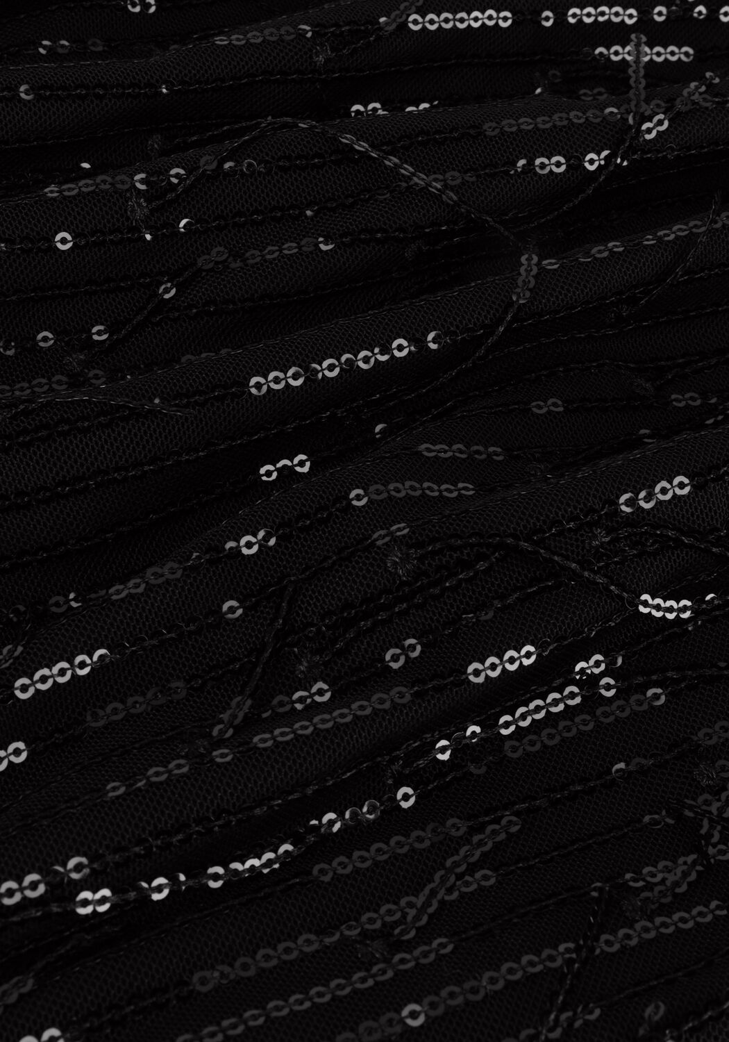 Zwarte SUMMUM Mini jurk DRESS FRINGE SEQUINS - large