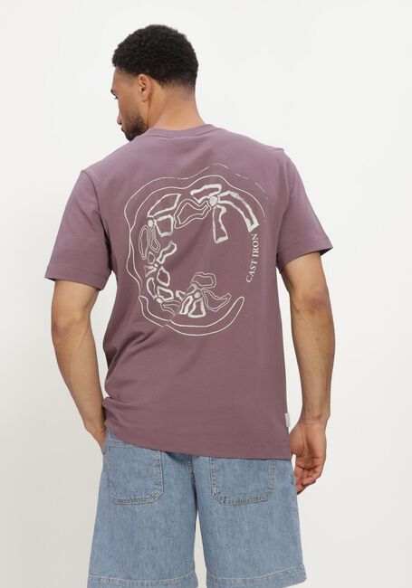 Paarse CAST IRON T-shirt SHORT SLEEVE R-NECK REGULAR FIT SINGLE JERSEY - large