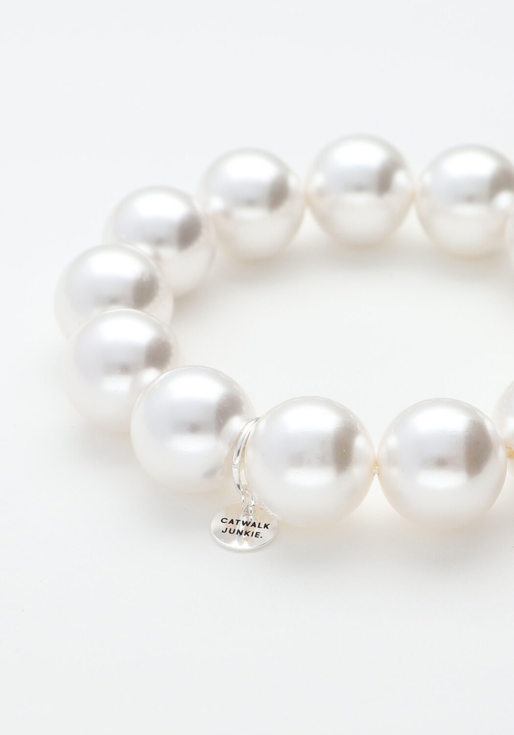 BONNIE STUDIOS Bracelets MOONLIGHT PEARL BRACELET en blanc - large