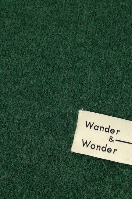 WANDER & WONDER FRINGED SCARF Foulard en vert - large