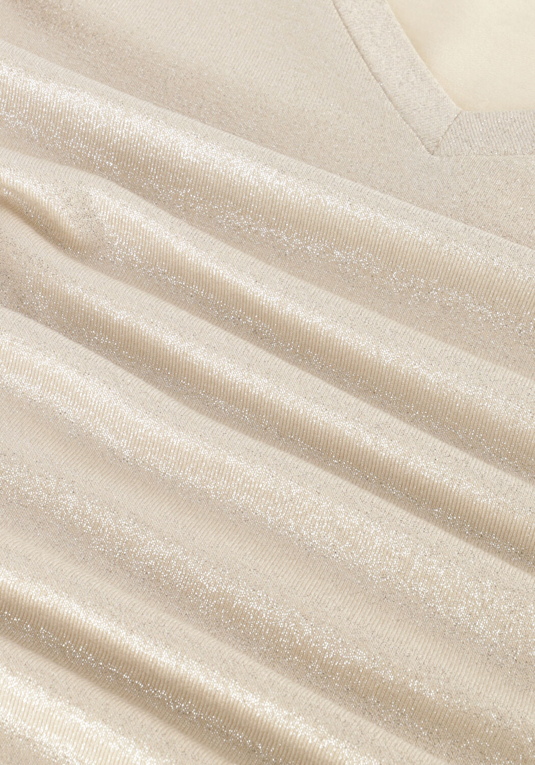 SUMMUM Haut TOP LONGSLEEVE FLUID COATED en or - large