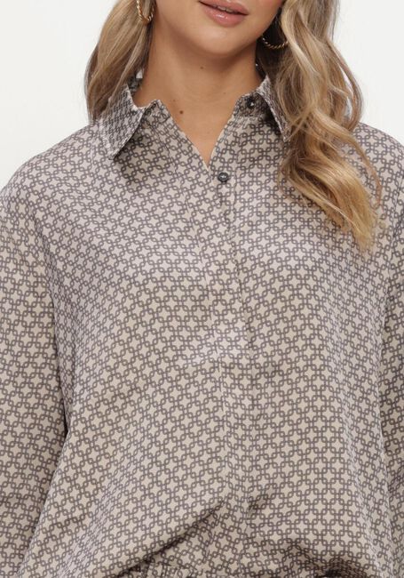 NEO NOIR Polo MISTAN PATTERN SHIRT en beige - large