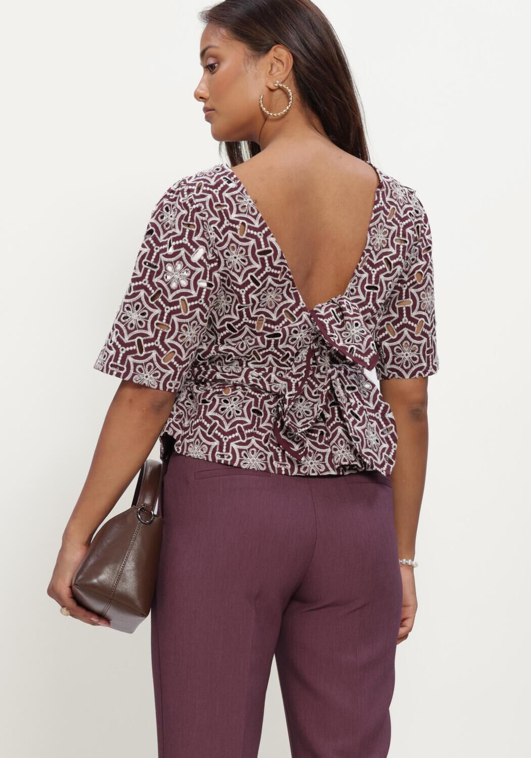AAIKO GEORGIE LACE CO 542 Blouses Bordeaux - large