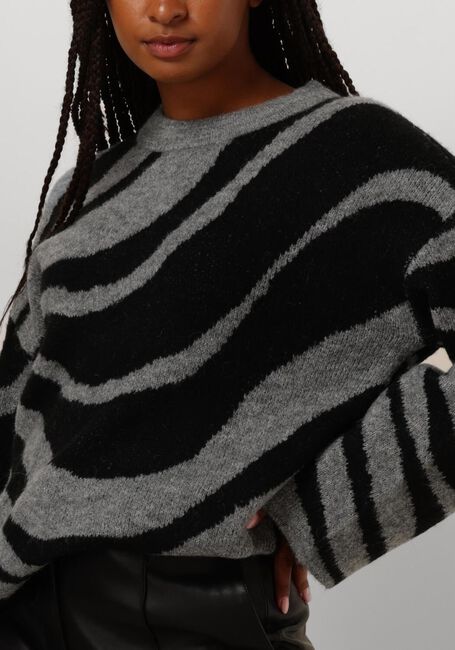OBJECT Pull OBJDIANA LO L/S KNIT PULLOVER en gris - large