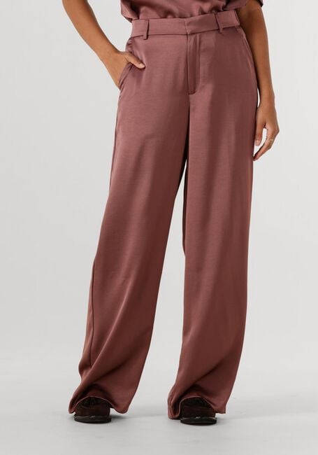 Roze NEO NOIR Wijde broek EMMETT HEAVY SATEEN PANTS - large