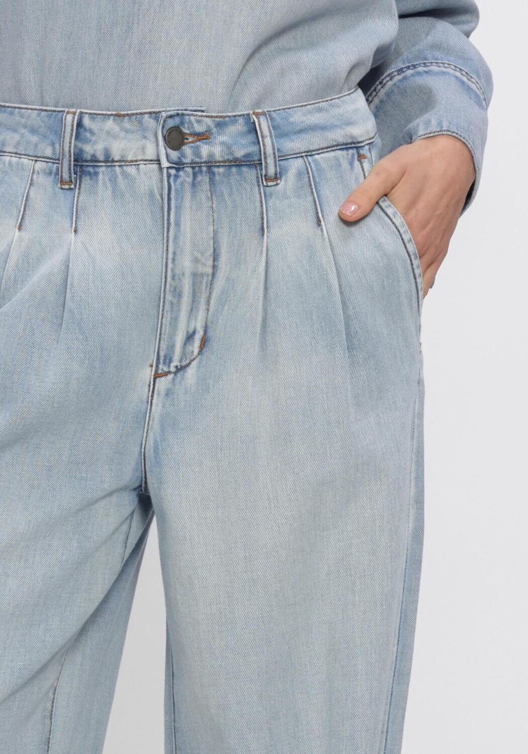 MY ESSENTIAL WARDROBE Wide jeans MWZITO 171 HIGH WIDE PANT en bleu - large