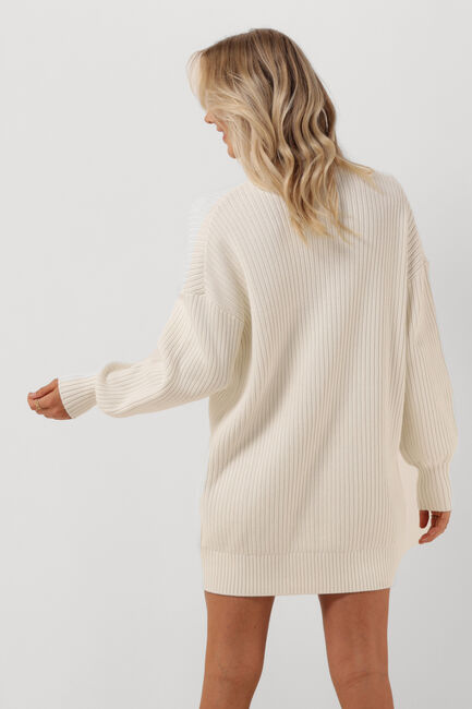 CALVIN KLEIN Mini robe BADGE LOOSE SWEATER DRESS Blanc - large