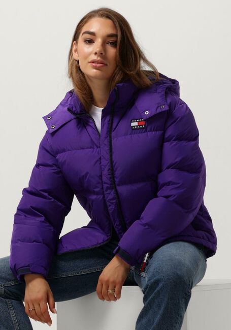 Paarse TOMMY JEANS Gewatteerde jas TJW ALASKA PUFFER - large