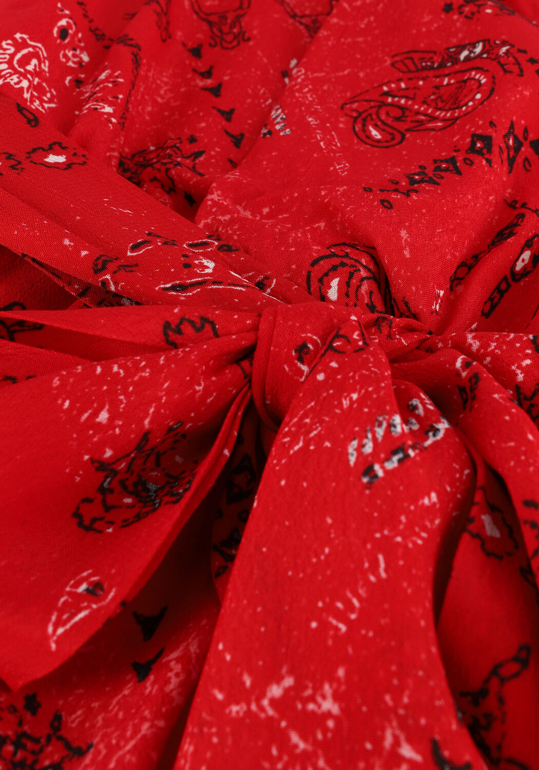 ALIX THE LABEL Mini robe LADIES WOVEN ORNAMENT FAKE WRAP DRESS en rouge - large