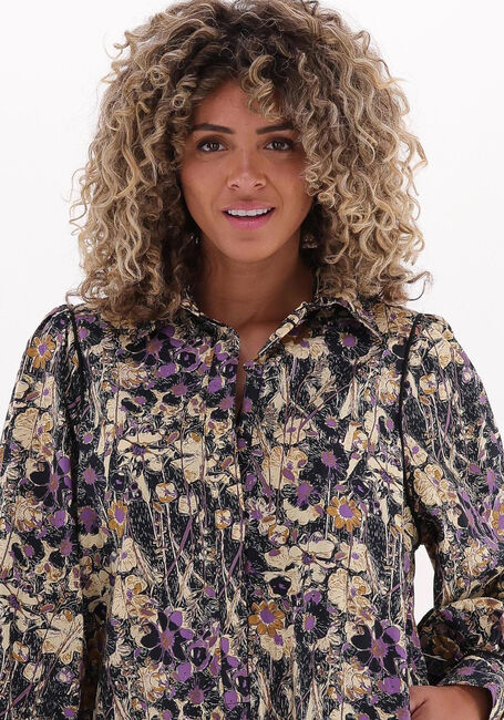Zwarte SECOND FEMALE Mini jurk BOTANY TUNIC DRESS - large