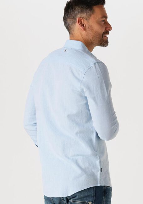 PME LEGEND Chemise décontracté LONG SLEEVE SHIRT COTTON LINEN 2 TONE en bleu - large