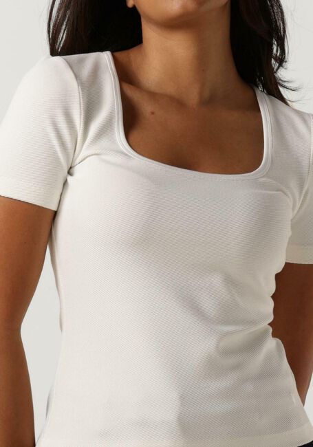 Gebroken wit VANILIA Top CONTRAST TOP RIB - large
