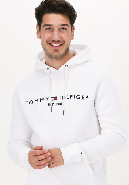 Witte TOMMY HILFIGER Sweater TOMMY LOGO HOODY - large
